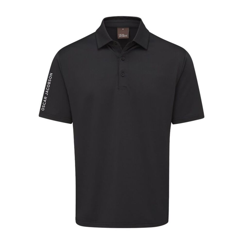 Oscar Jacobson Mens Bullock Polo Shirt / Black
